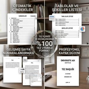 Tez İçeriği ve Biçinlendirme Tez Uyumlu Format