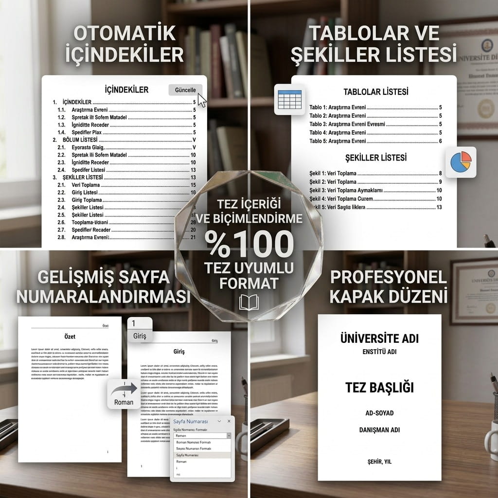 Tez İçeriği ve Biçinlendirme Tez Uyumlu Format